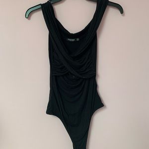 Layered nasty gal black bodysuit